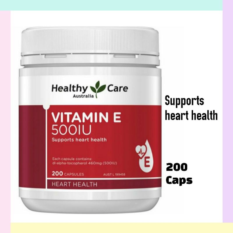 HEALTHY CARE VITAMIN E 500IU [200CAPS]
