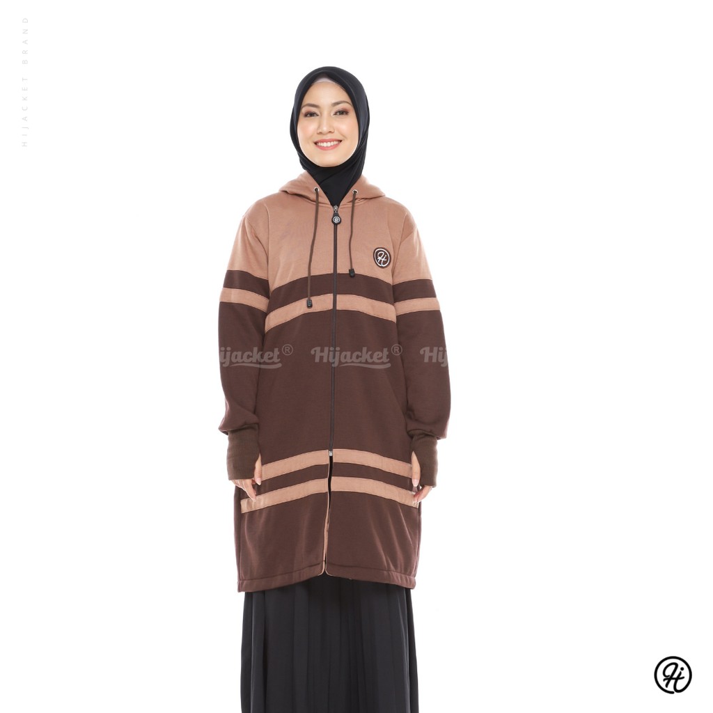 Hijaket Jaket Jacket Wanita Muslimah Hijacket Original Malika Jaket Hoodie Cewek Jumbo Murah Terbaru Jaket Hijaber-COCO