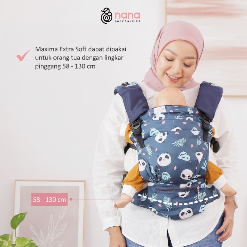 Gendongan Bayi Nana Baby Carrier Maxima Extra Soft SSC