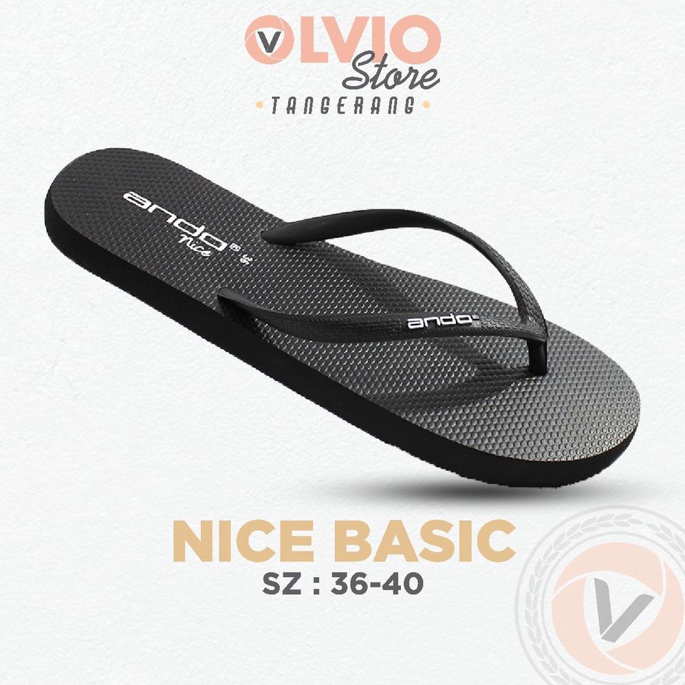 Ando Nice Basic - Sandal Jepit Wanita Ando Original ., .,