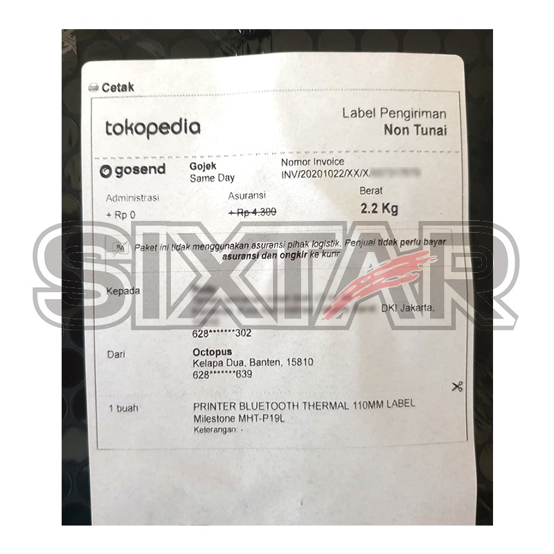 XPRINTER XP-318B Printer Barcode Thermal Label / Receipt PPOB Kasir USB + Bluetooth RJ11 [80mm]