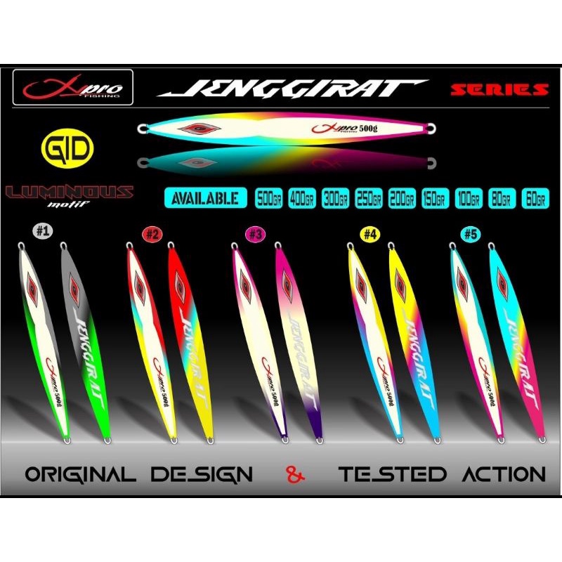 METAL JIG XPRO JENGGIRAT SERIES 80GR