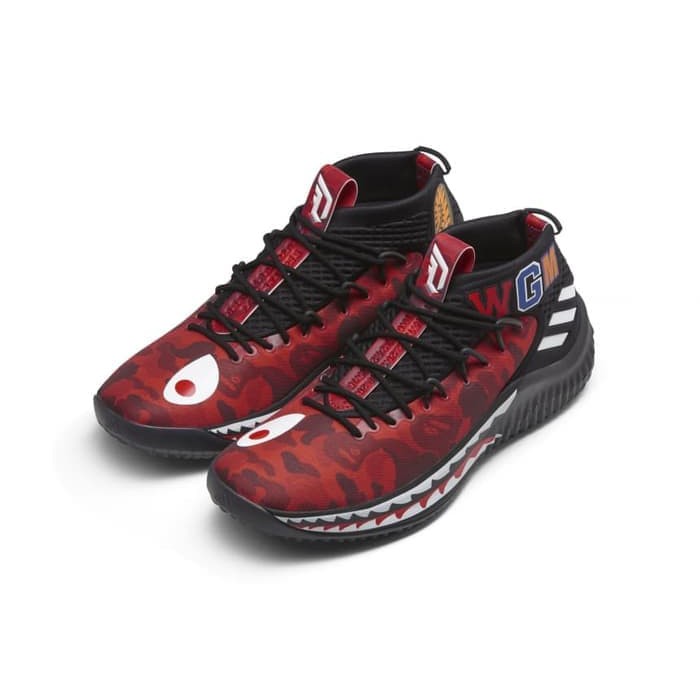 ADIDAS WGM DAME 4 x BAPE RED Perfect Kick Original PK