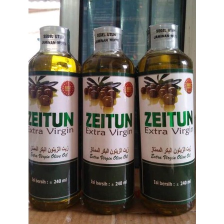 

MINYAK ZAITUN ZEITUN EXTRA VIRGIN ISI 240 ML .