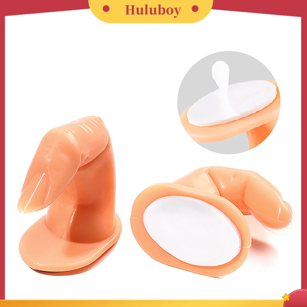 Huluboy Huluboy♡ 10pcs Kuku Palsu Bahan ABS Untuk Latihan Nail Art Salon