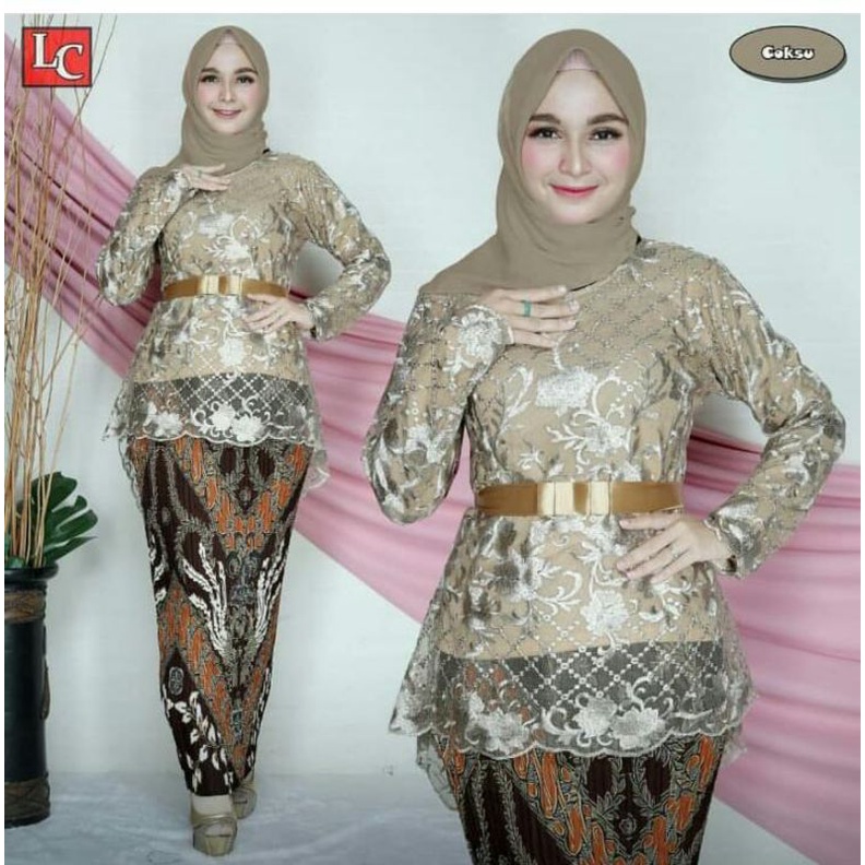 KEBAYA MODERN &lt; STELAN TUNIK ICA KOTAK//BAJU SERAGAMAN//FASHION WANITA//BY LEFI CHOTO