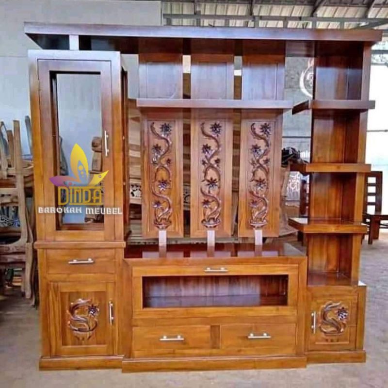 PARTISI PENYEKAT RUANGAN KAYU JATI MINIMALIS, PARTISI PENYEKAT RUANGAN MODERN UKIR BERKUALITAS