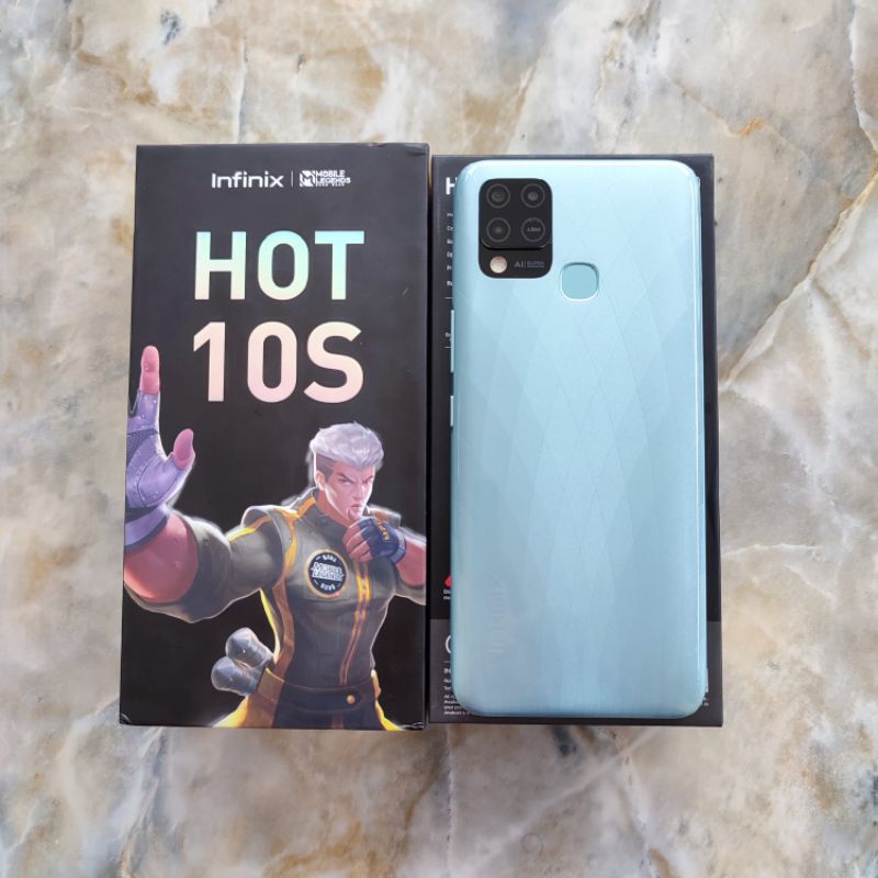 Infinix Hot 10s 6/128 ram 6 internal 128 Gb seken mulus