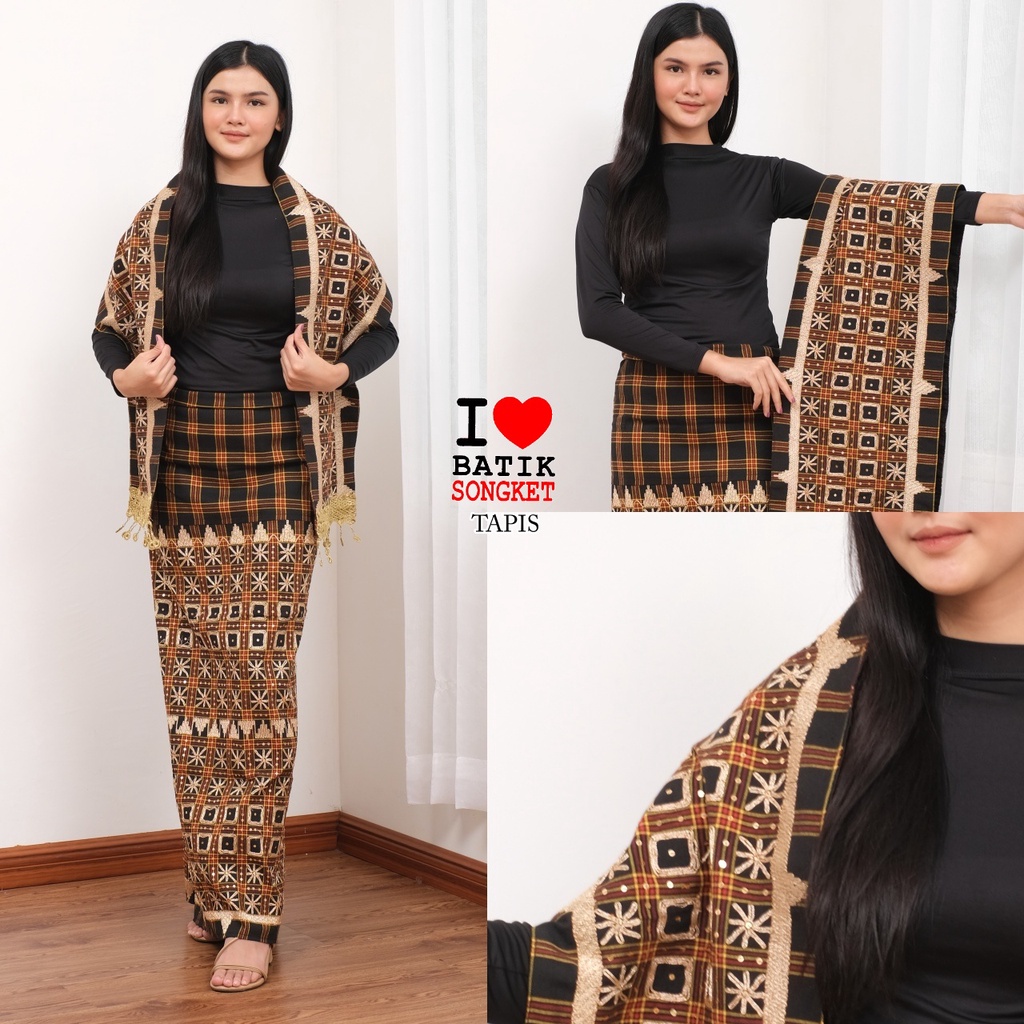 TAPIS KACA SONGKET ASLI LAMPUNG KAIN TENUN SUMATRA PALEMBANG JAMBI