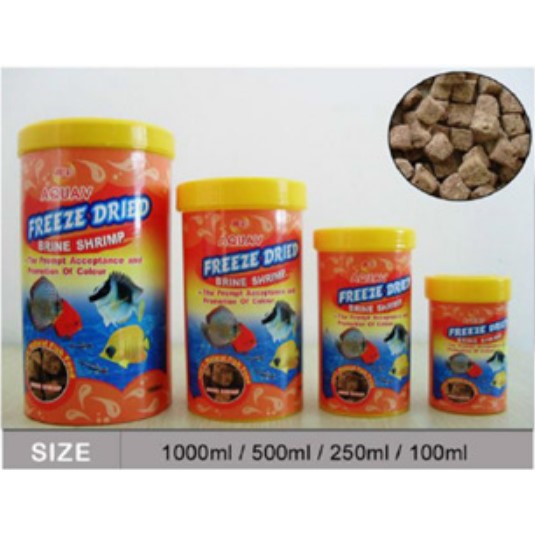 500ml Brine Shrimp Freeze Dried Artemia Kering Pakan Ikan