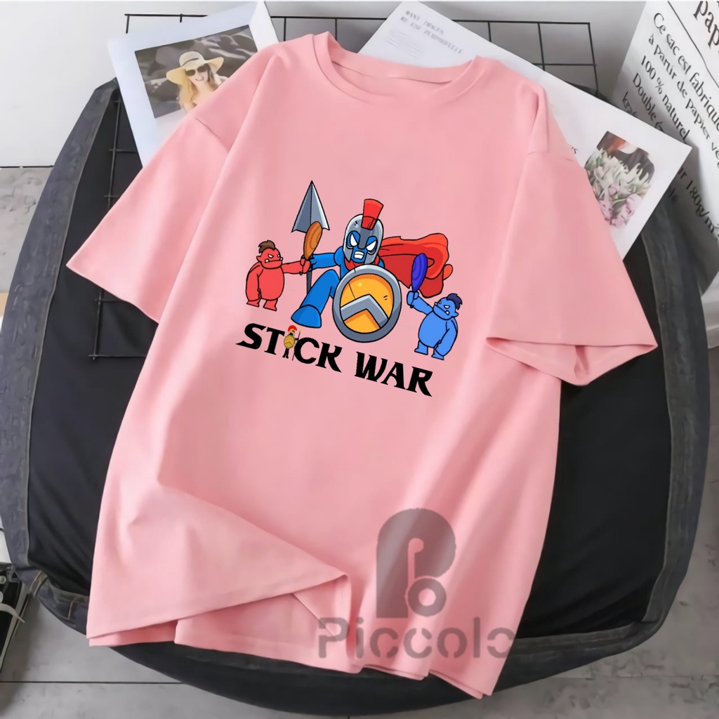 BAJU ANAK KAOS ANAK STICK WAR BAHAN PREMIUM