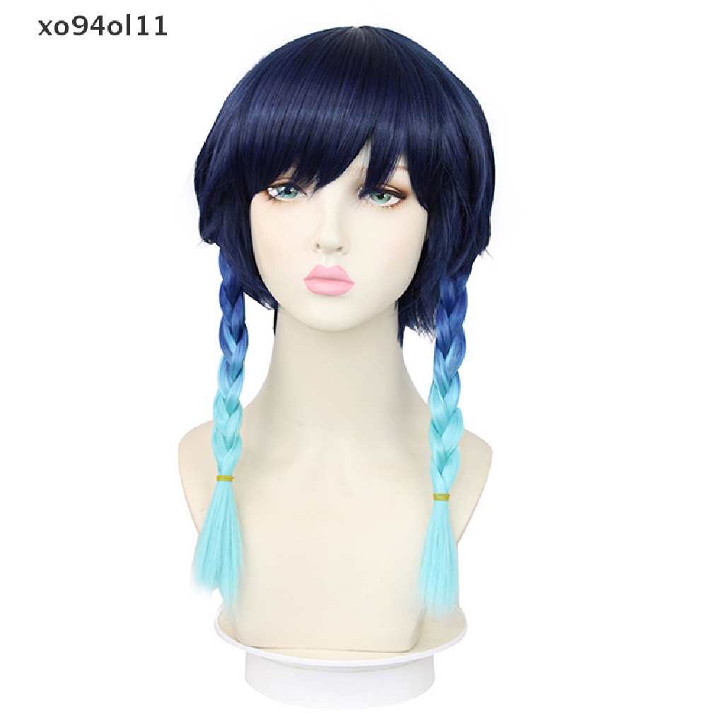 Xo Wig / Rambut Palsu Warna Biru Untuk Cosplay Anime Halloween