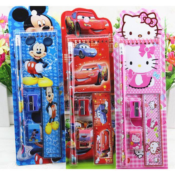 

S BUKU| Alat tulis Set, Set alat tulis, Pensil, Gunting, Lem, TAS