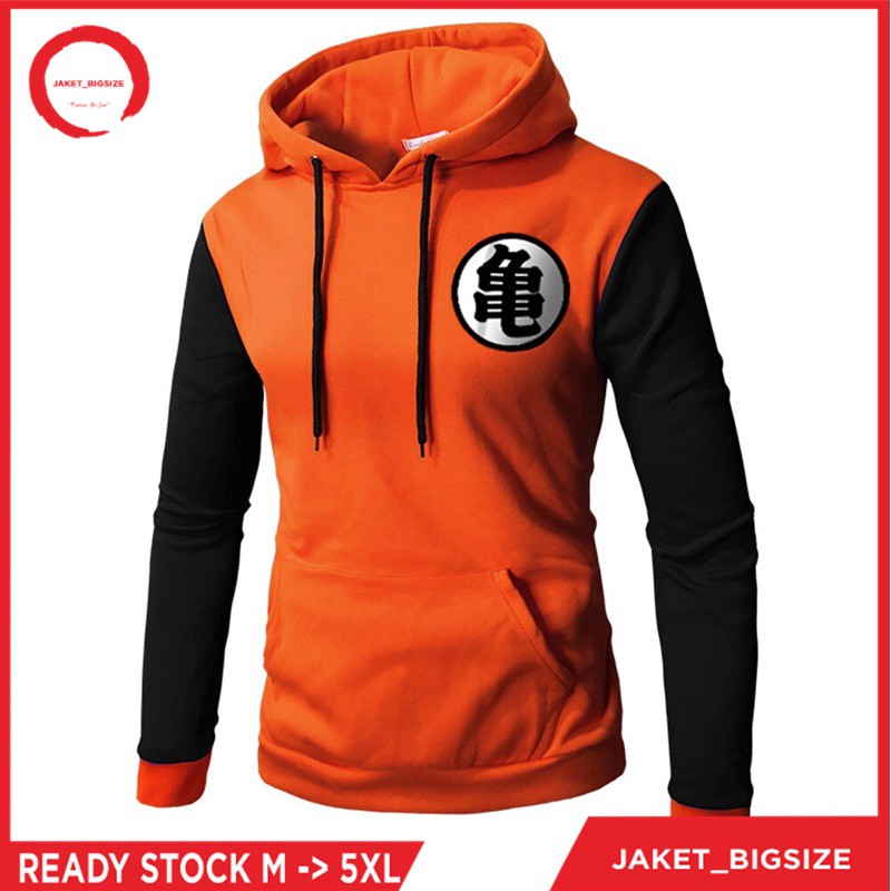 Jaket Hoodie Sweater Dragon Ball Anime jumbo bigsize pria wanita ukuran m l xl xxl xxxl xxxxl xxxxxl