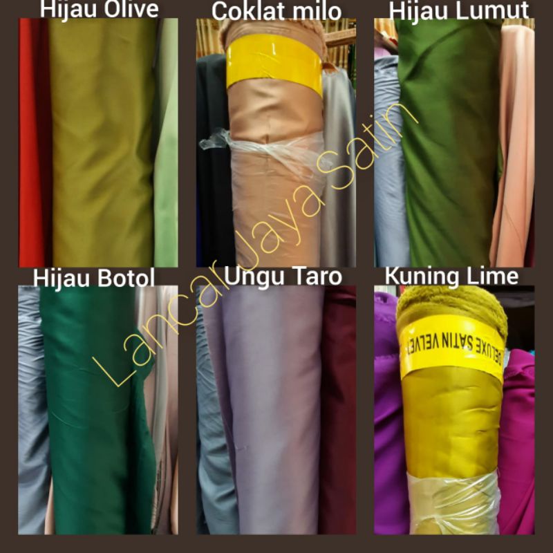 Bahan Satin Velvet / Bahan Satin Velvet Premium / Bahan Satin Velvet Maxmara / Kain Satin Velvet