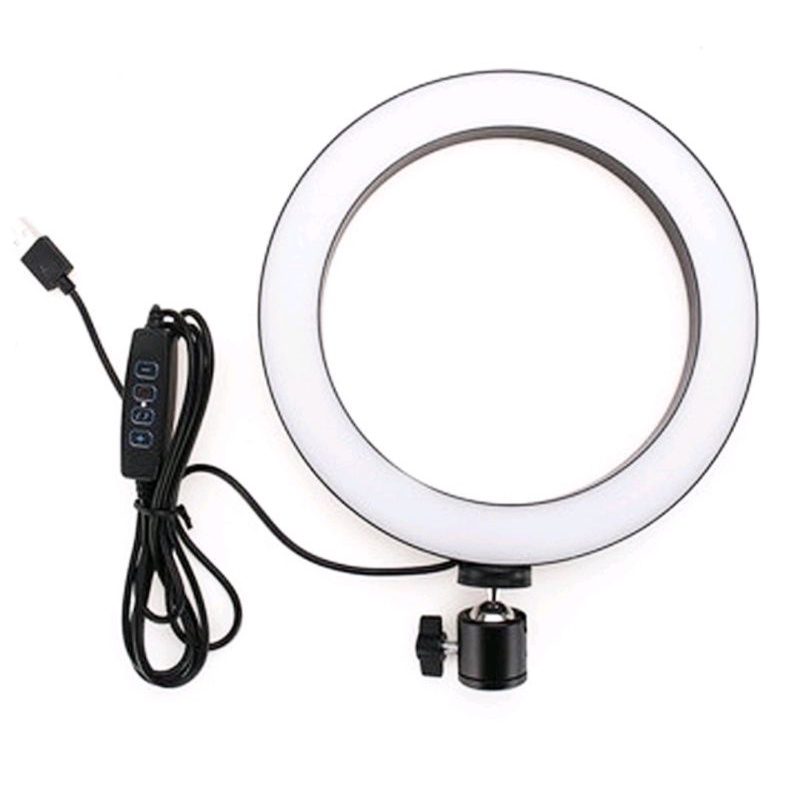 (COD) PAKET KOMPLIT RINGLIGHT 26cm + TRIPOD 2,1 METER MAKE UP VLOG LAMPU