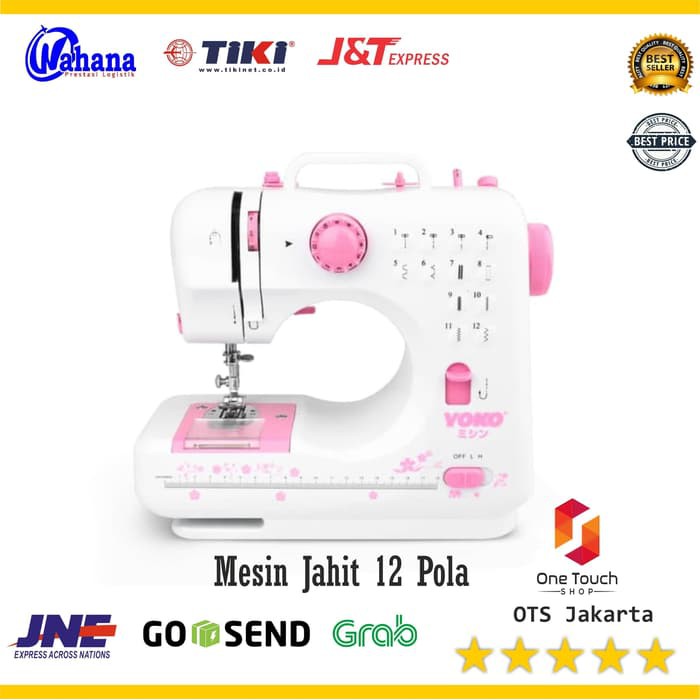 Mesin Jahit Portable Mini FHSM 505A 505 A 12 Pola Jahitan