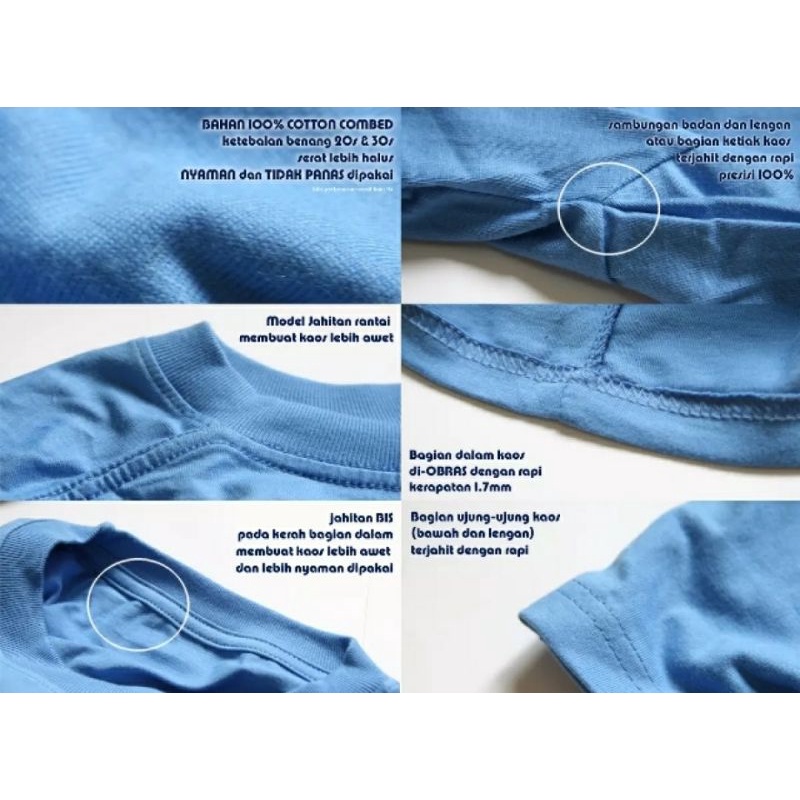 (COD) kaos polos paket 7pcs 100.000 kaos pria murah /kaos wanita murah-1