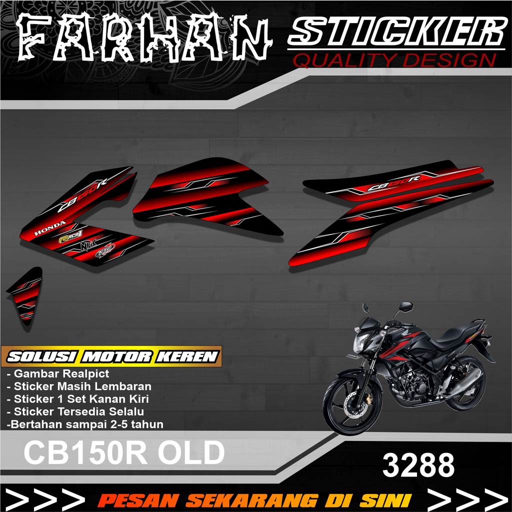 STIKER STRIPING CB150 R OLD VARIASI LIST DESAIN RACING SEMI FULL