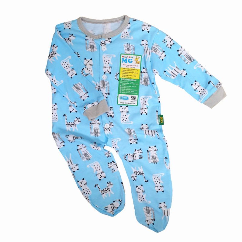 Jumper Panjang MG Miyo Newborn (0-5 Bulan) SNI - Print Anti Alergi, Baju Kodok JUMPER MG