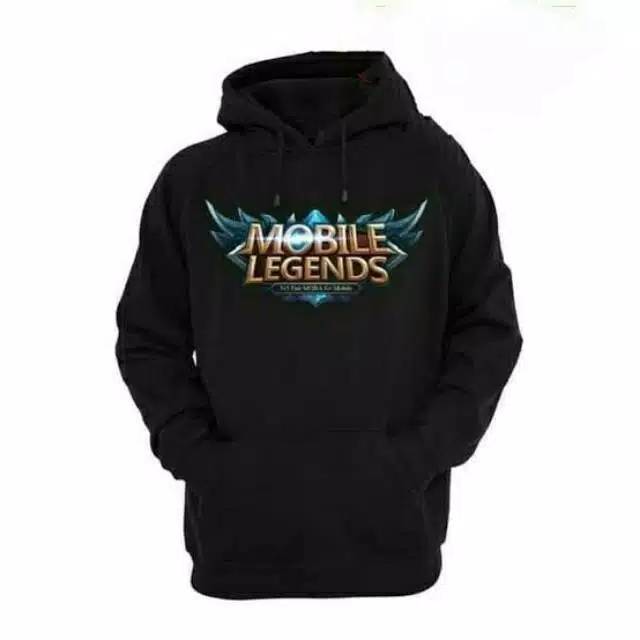 Jaket Sweater Mobile Lagends Black Hoodie M.L