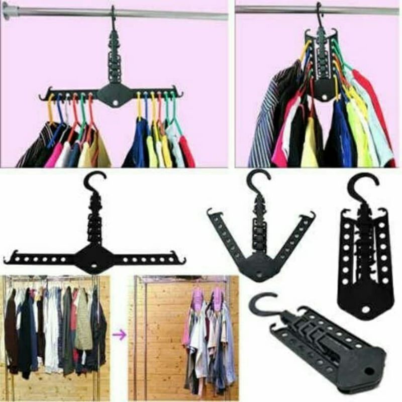 Magic Hanger Gantungan Baju 12 Lubang Lipat