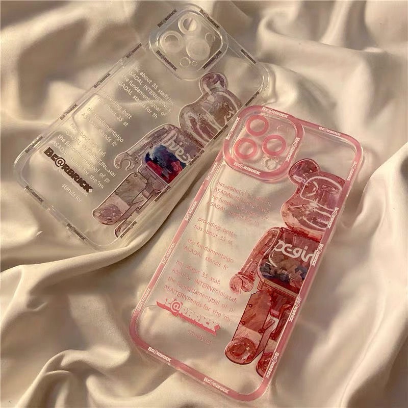 Case Transparan Motif Beruang Untuk iPhone