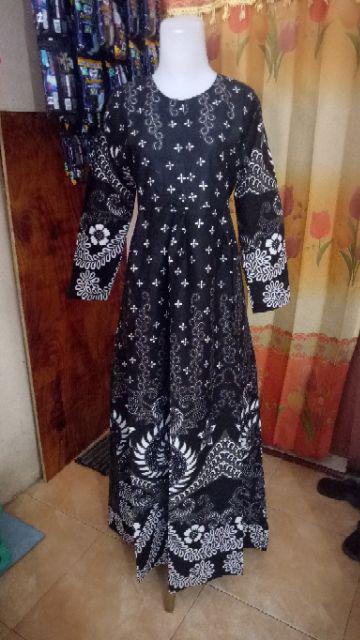 Ms Gamis Batik Sriwedari Maxi Bumil/busui Katun Sogan Allsize Ld 110