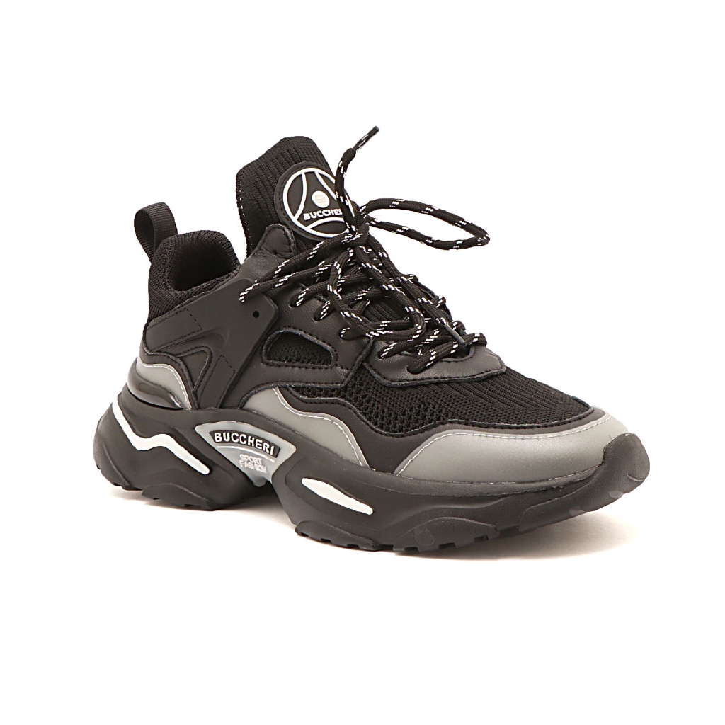 Buccheri Sneakers Pria Drax Black