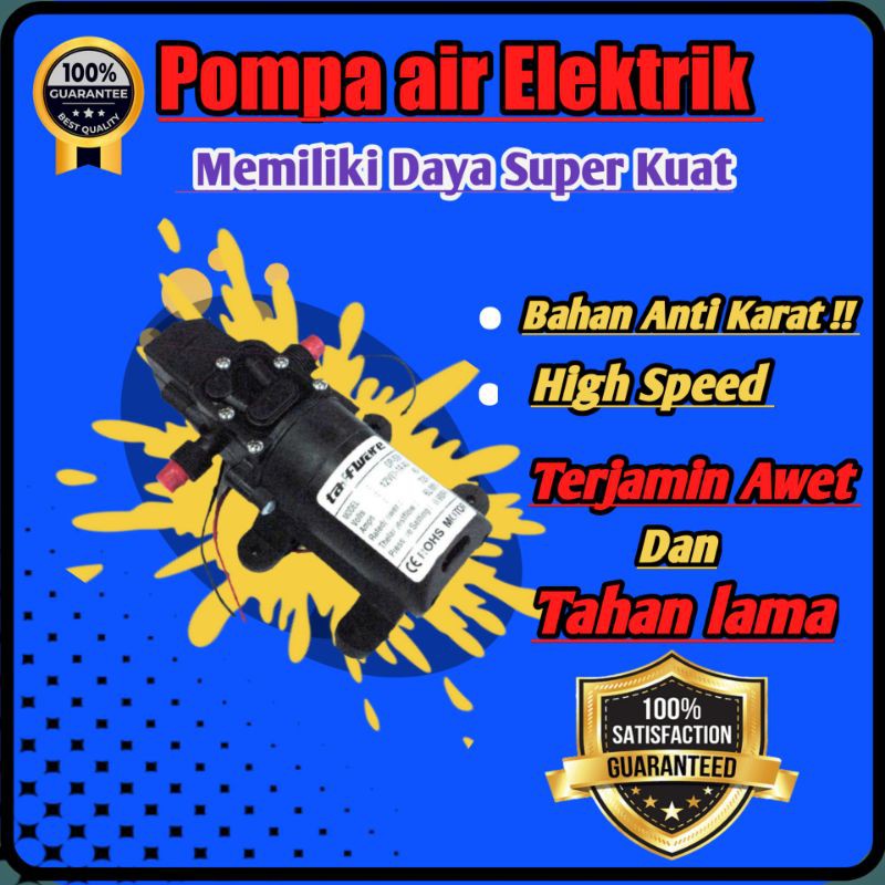 Pompa Air Elektrik High Pressure 12V atau Pompa Air Sanyo Aquarium