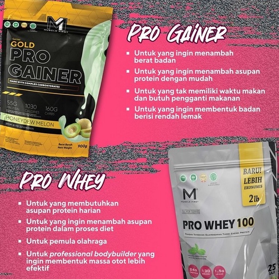 Muscle First M1 Pro Whey 100 2 lbs Rasa Strawberry Stroberi - Protein Concentrate