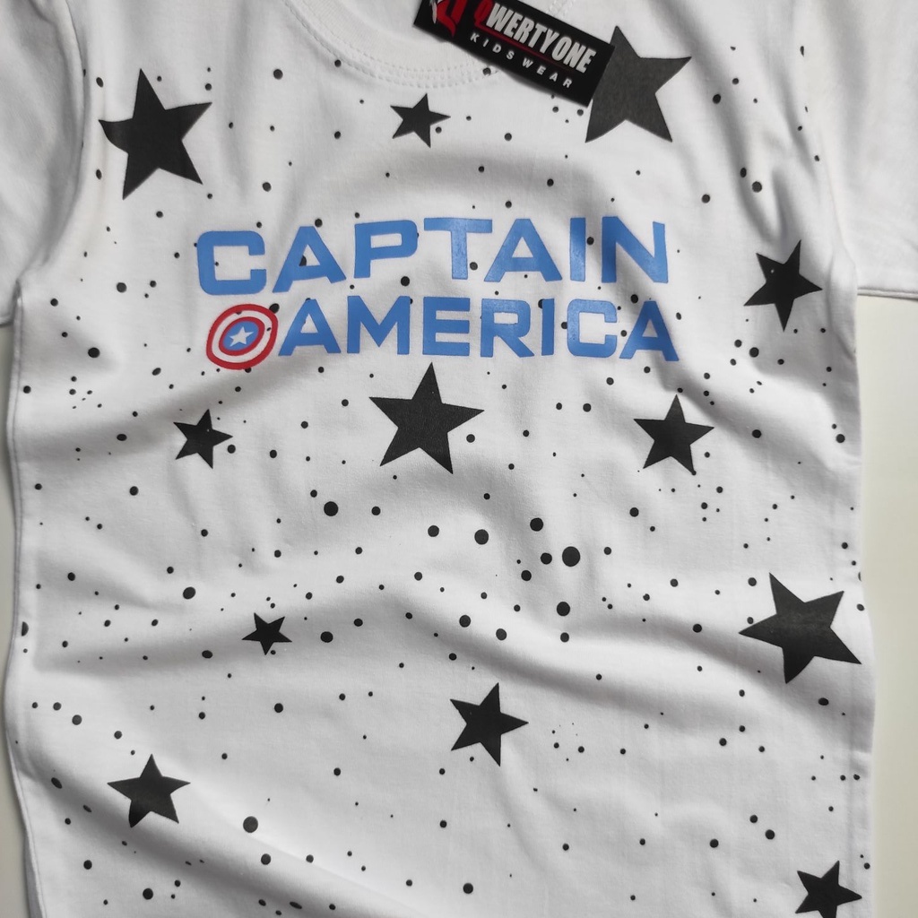 KAOS ANAK DISTRO CAPTAIN AMERIKA PUTIH