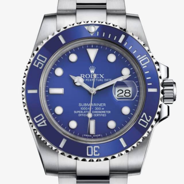 Jam Tangan Pria Rolex Submariner Swiss Eta 1:1 Original Blue Dial