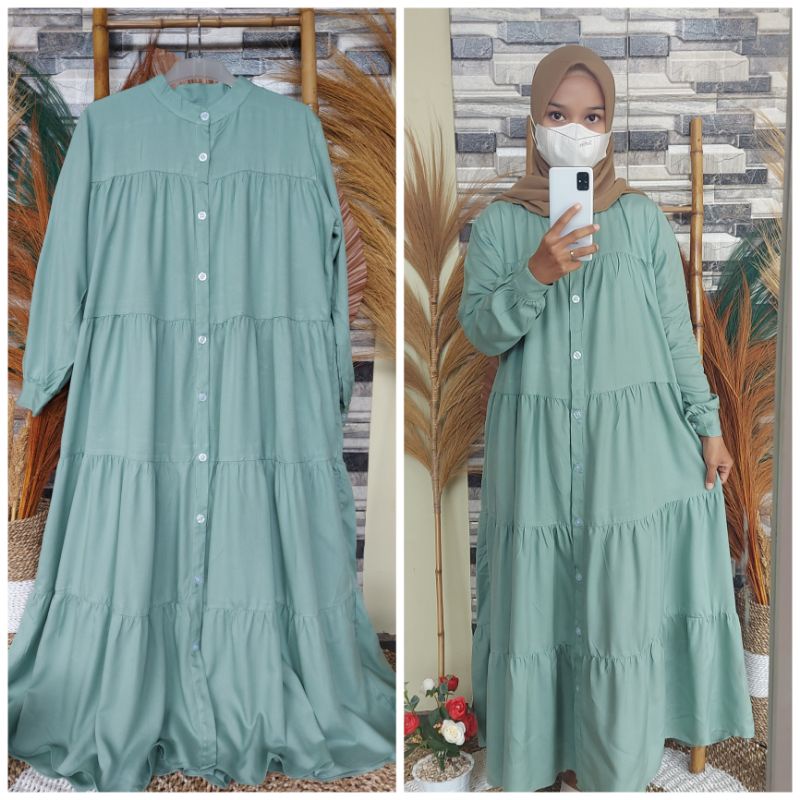 ZARA MIDI DRESS || MIDI DRESS ZARA || MIDI SUSUN || GAMIS SUSUN