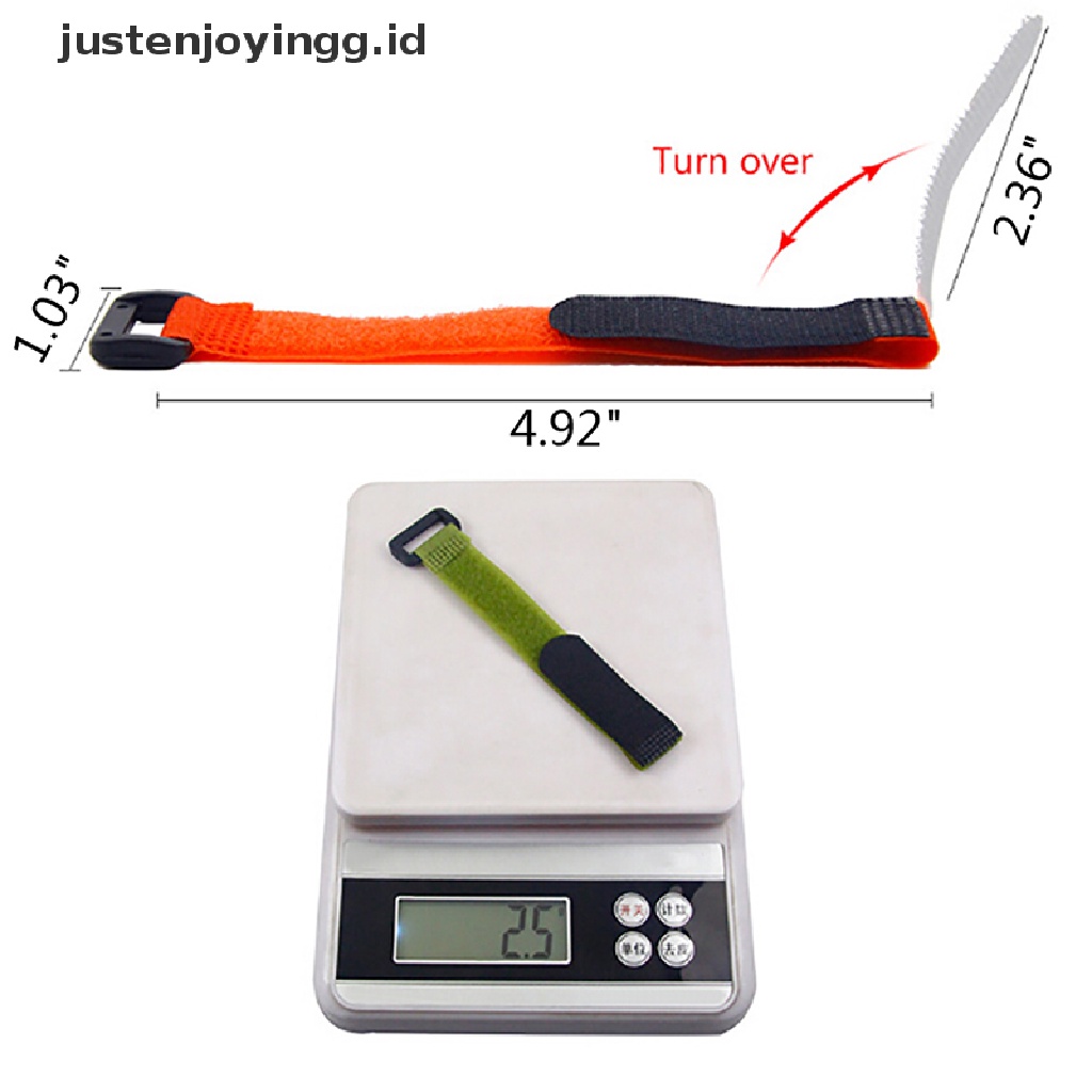 (justenjoyingg.id) 10pcs Strap Pengikat Joran Pancing Reusable