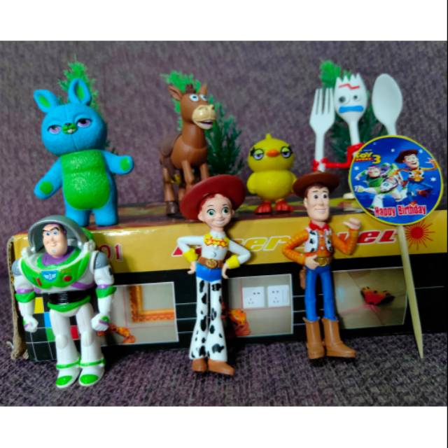 Isi 7 new toy story figure toys story figure toy story hiasan kue toys story mainan toys story