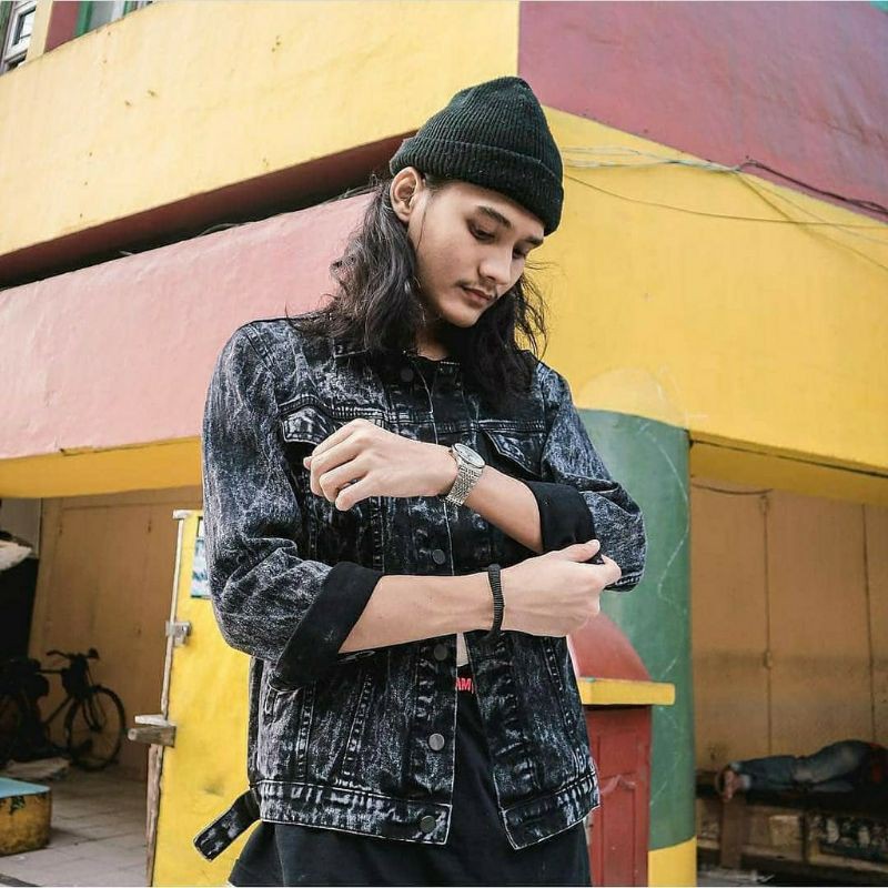 JAKET JEANS PREMIUM LEVI'S COWO CEWEK SNOW OVERSIZE SOBEK-4