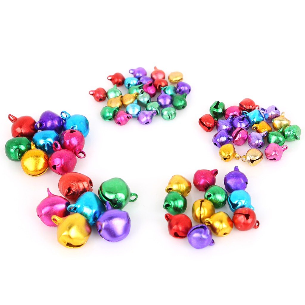 30-200 Pcs Lonceng Jingle Bell Bahan Aluminum Untuk Dekorasi Pohon Natal