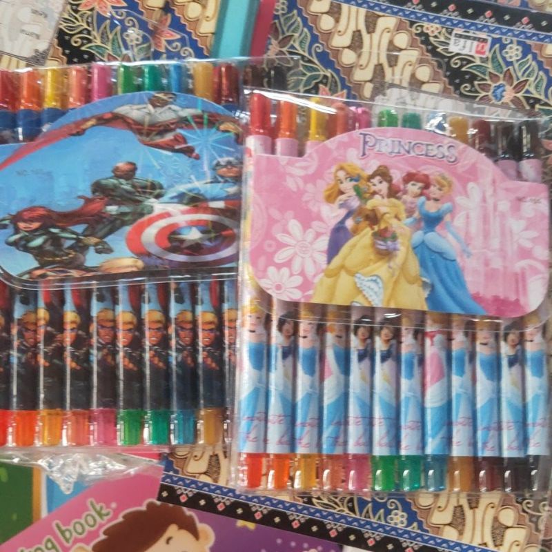 

Crayon putar panjang isi 12 warna