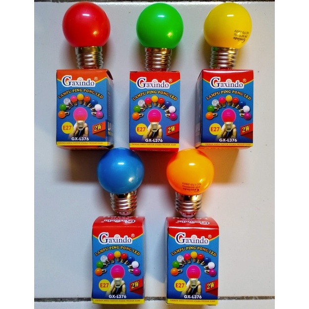Lampu Led Hias 3watt Warna Merah Kuning Hijau Biru Orange Gaxindo