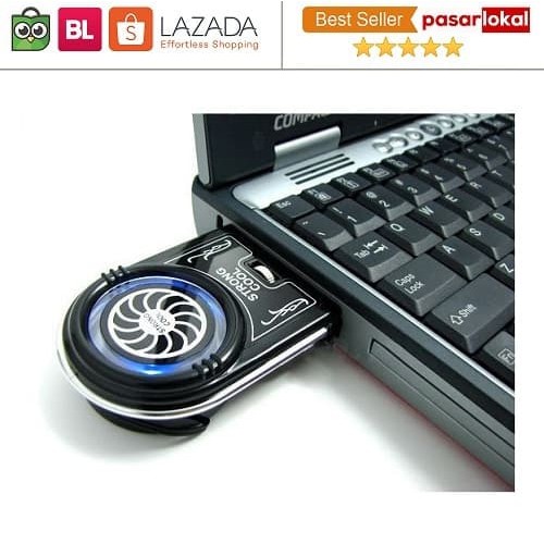 Promo Kipas Eksternal laptop USB Mini Vacuum Cooler Fan NC738 Black