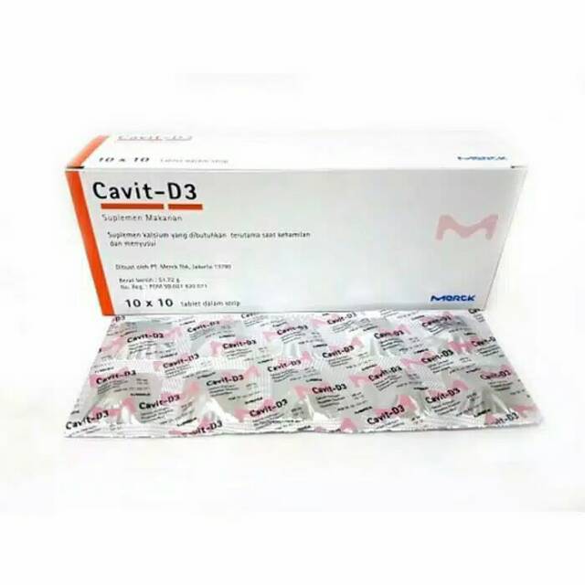 CAVIT D3 CALCIUM + VITAMIN D3 1 STRIP ISI 10 TABLET