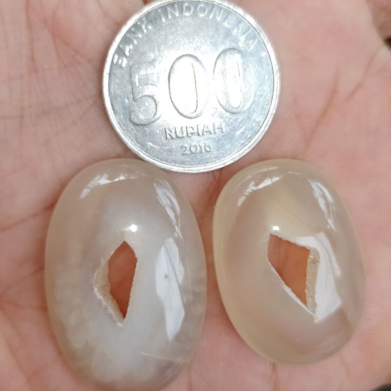 batu akik combong berlubang asli alam natural bkn zamrud koleksi cincin pria wanita gelang kalung