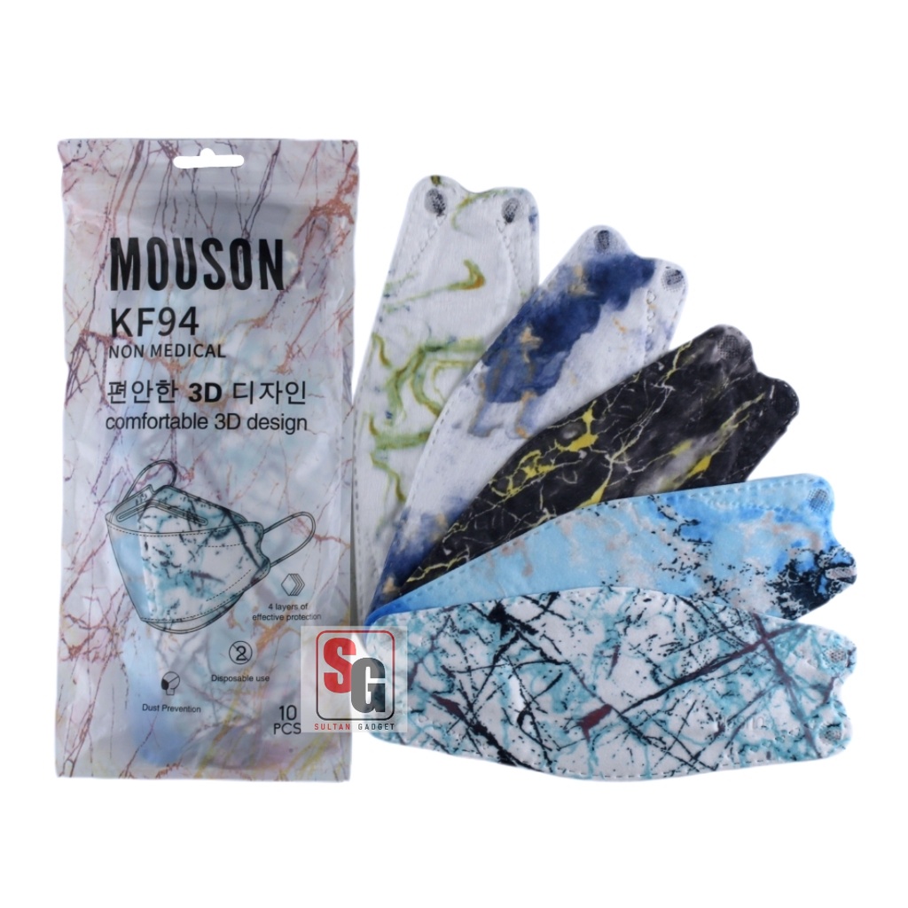 Masker Mouson KF94 Motif 4ply | Masker Kf94 Korea isi 10