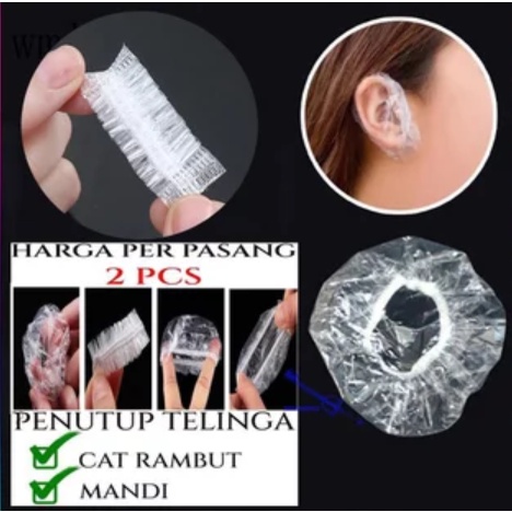 Penutup Telinga / Kuping Semir Rambut 1 pasang - 2 pcs