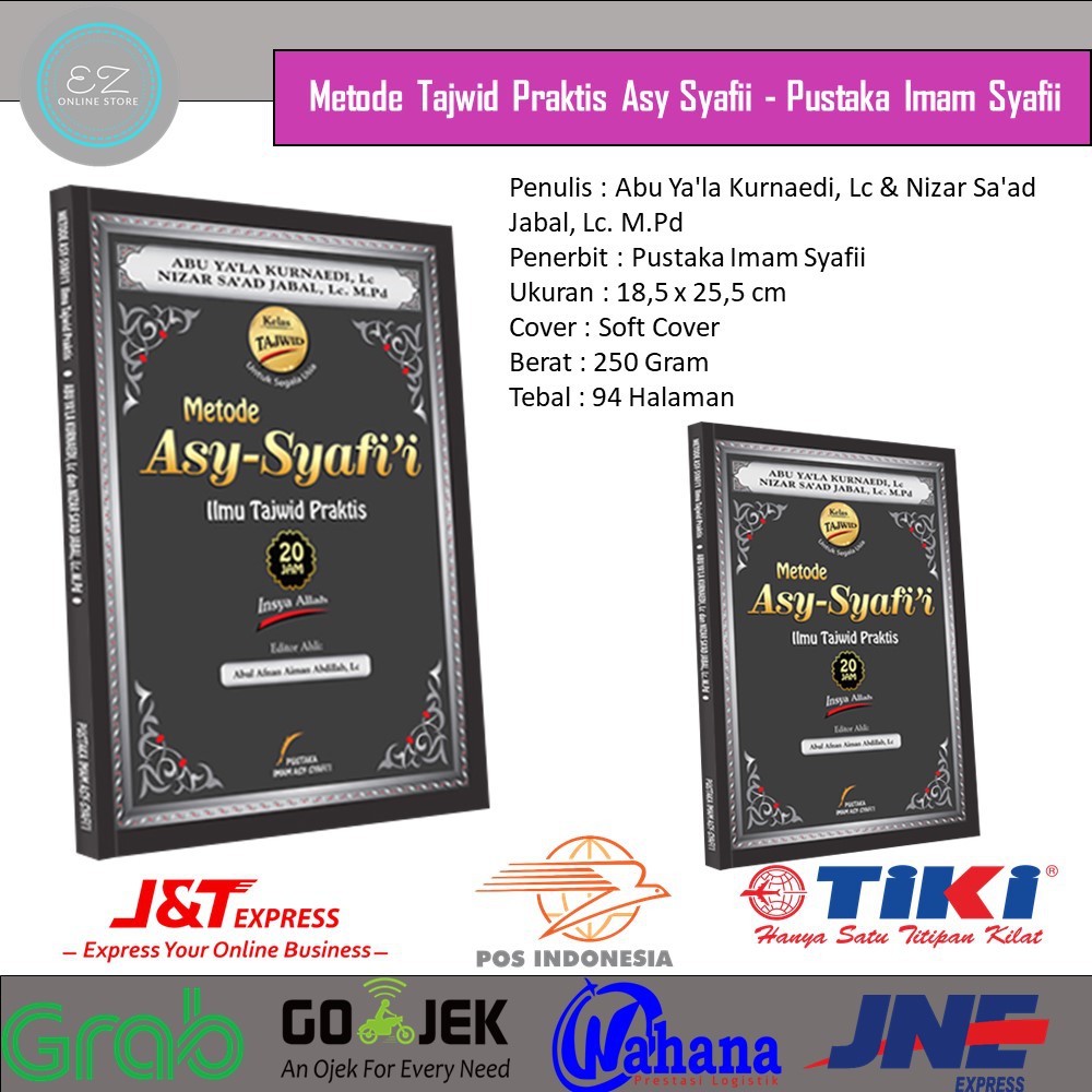 [Best Seller] Buku Metode Tajwid Praktis Asy Syafi'i | Metode Tajwid