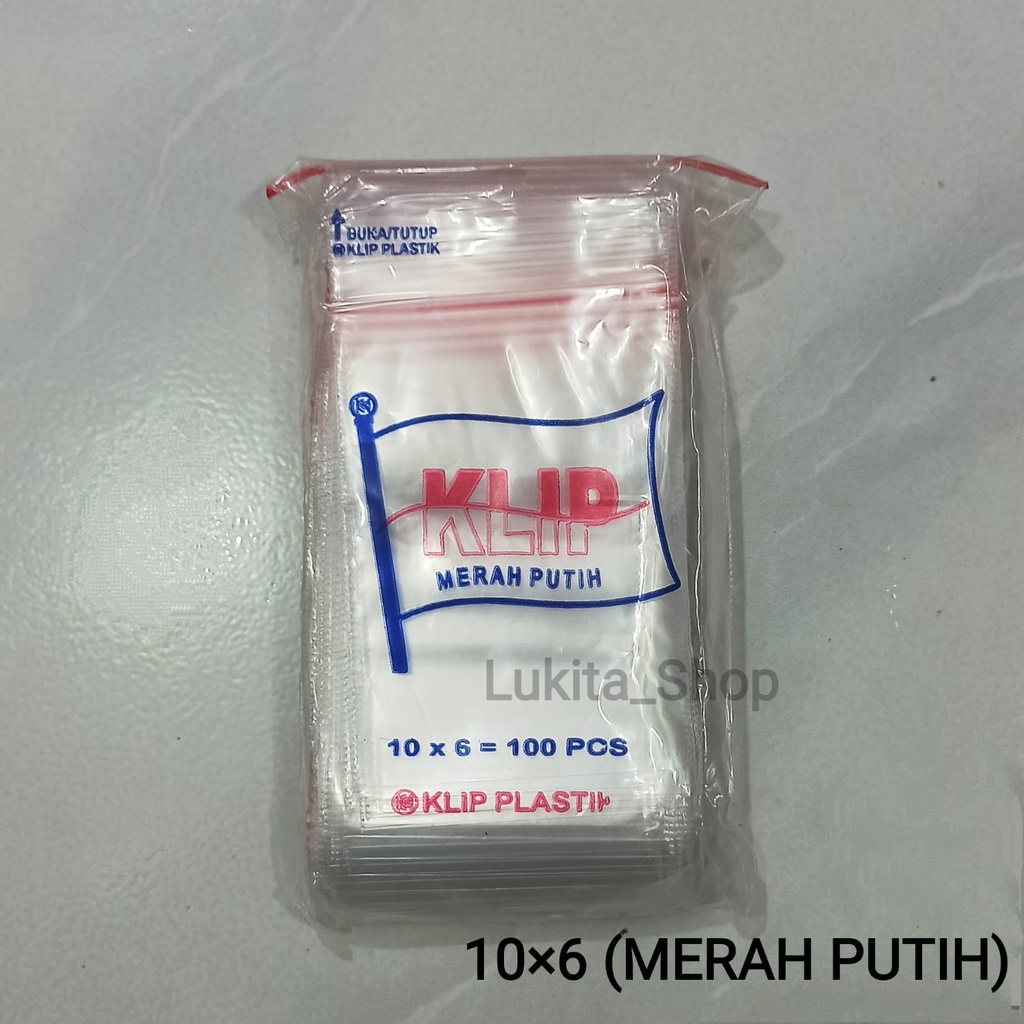 Plastik Klip Bening Ukuran 2x3, 3x5, 4x6, 5x8, 6x10, 7x10, 8x12, 8,7X13 Isi 100 lembar