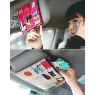 Sun Visor Mobil Car Organizer Tempat Uang ,Kartu, HP