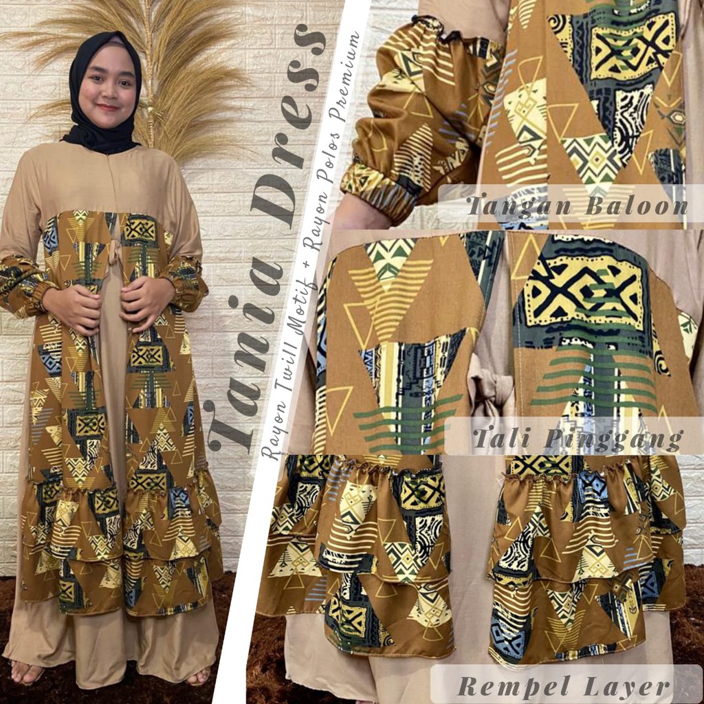 Tania Dress+Busui Friendly/Dress Muslim/Dress Premium