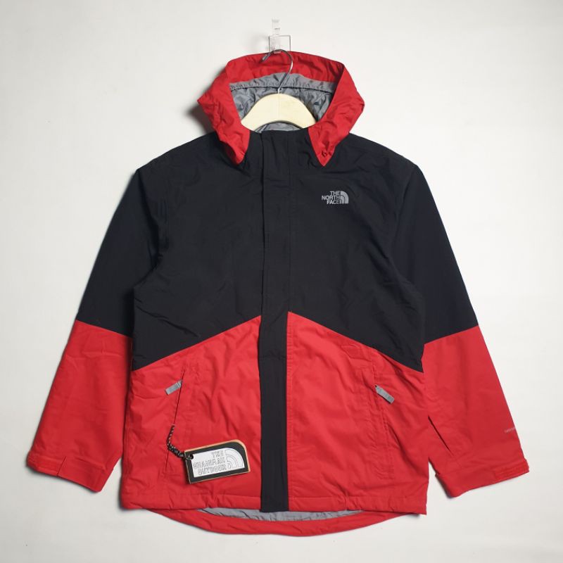 jaket the north face dryvent black red original